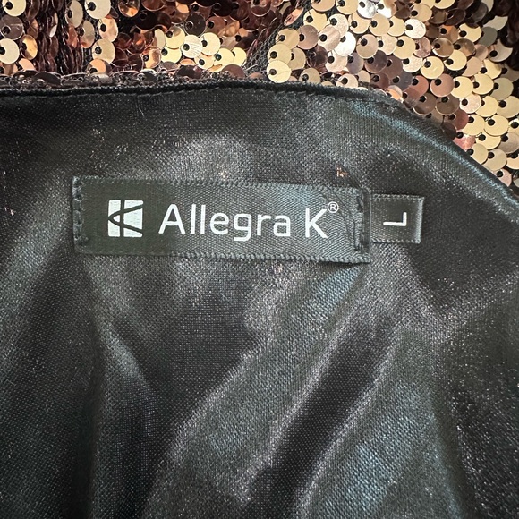 👗 Allegra K Women's Glitter Sequin Spaghetti Strap V-Neck Party Dress ✨ - Picture 9 of 13